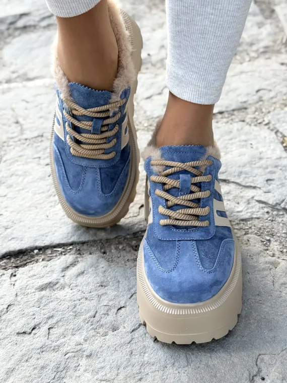 Sneakersy damskie ze skóry naturalnej