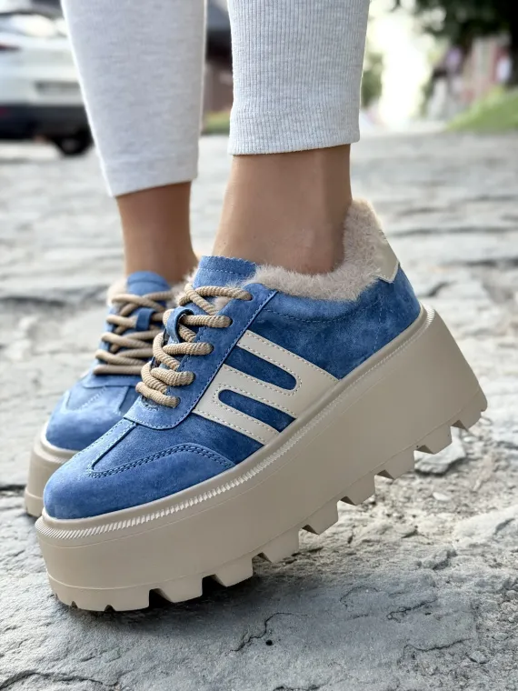 Sneakersy damskie ze skóry naturalnej