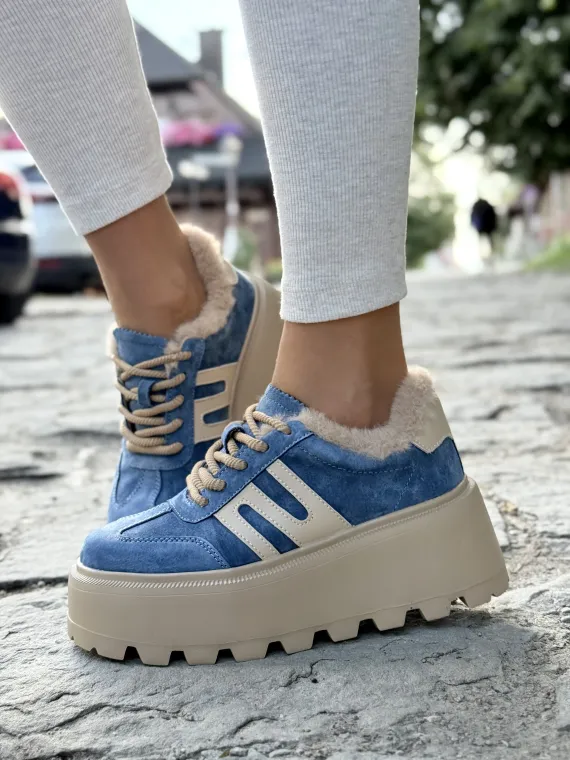 Sneakersy damskie ze skóry naturalnej