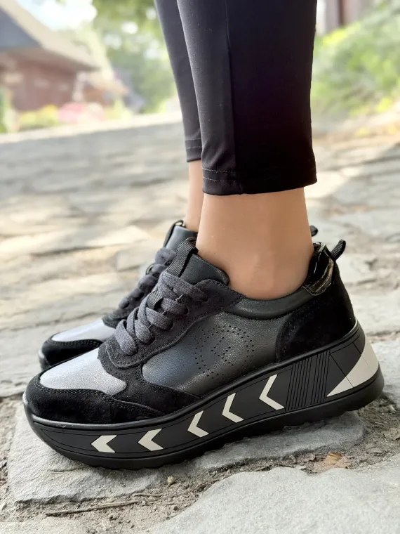 Sneakersy damskie ze skóry naturalnej