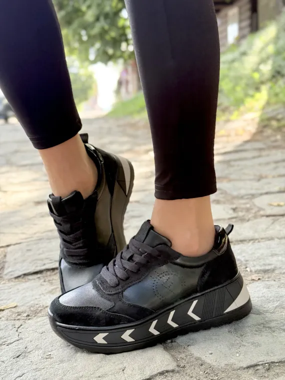 Sneakersy damskie ze skóry naturalnej