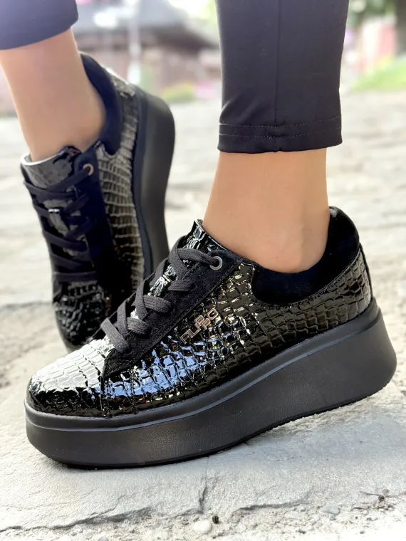 Sneakersy damskie ze skóry naturalnej