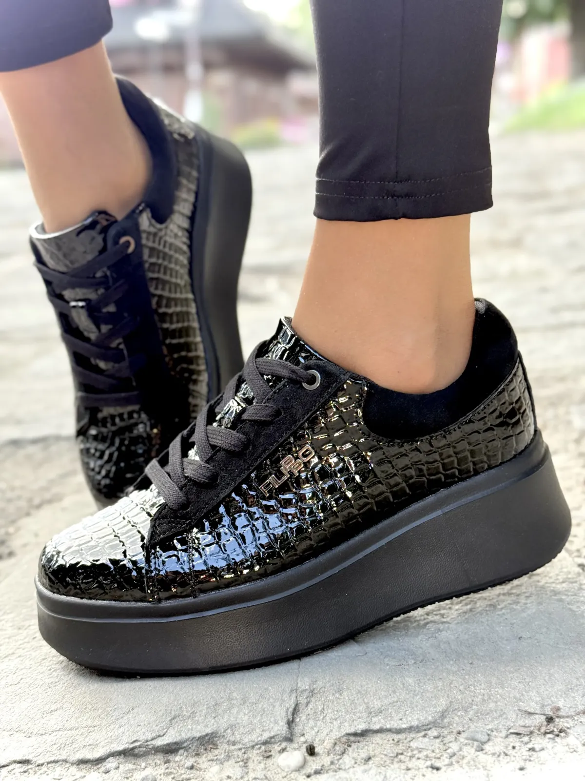 Sneakersy damskie ze skóry naturalnej