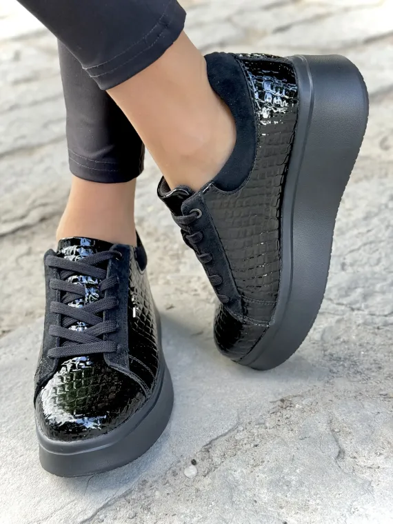 Sneakersy damskie ze skóry naturalnej