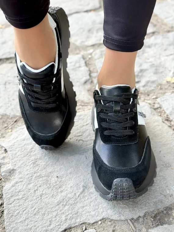 Sneakersy damskie ze skóry naturalnej