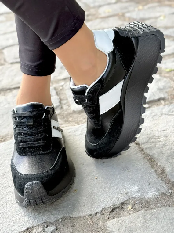 Sneakersy damskie ze skóry naturalnej