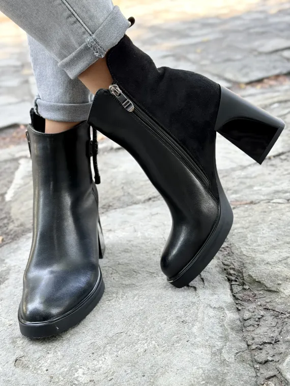 Botki damskie ze skóry naturalnej