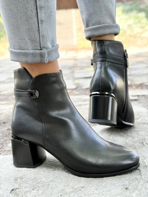 Botki damskie ze skóry naturalnej