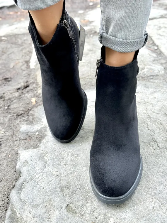 Piękne botki damskie ze skóry naturalnej