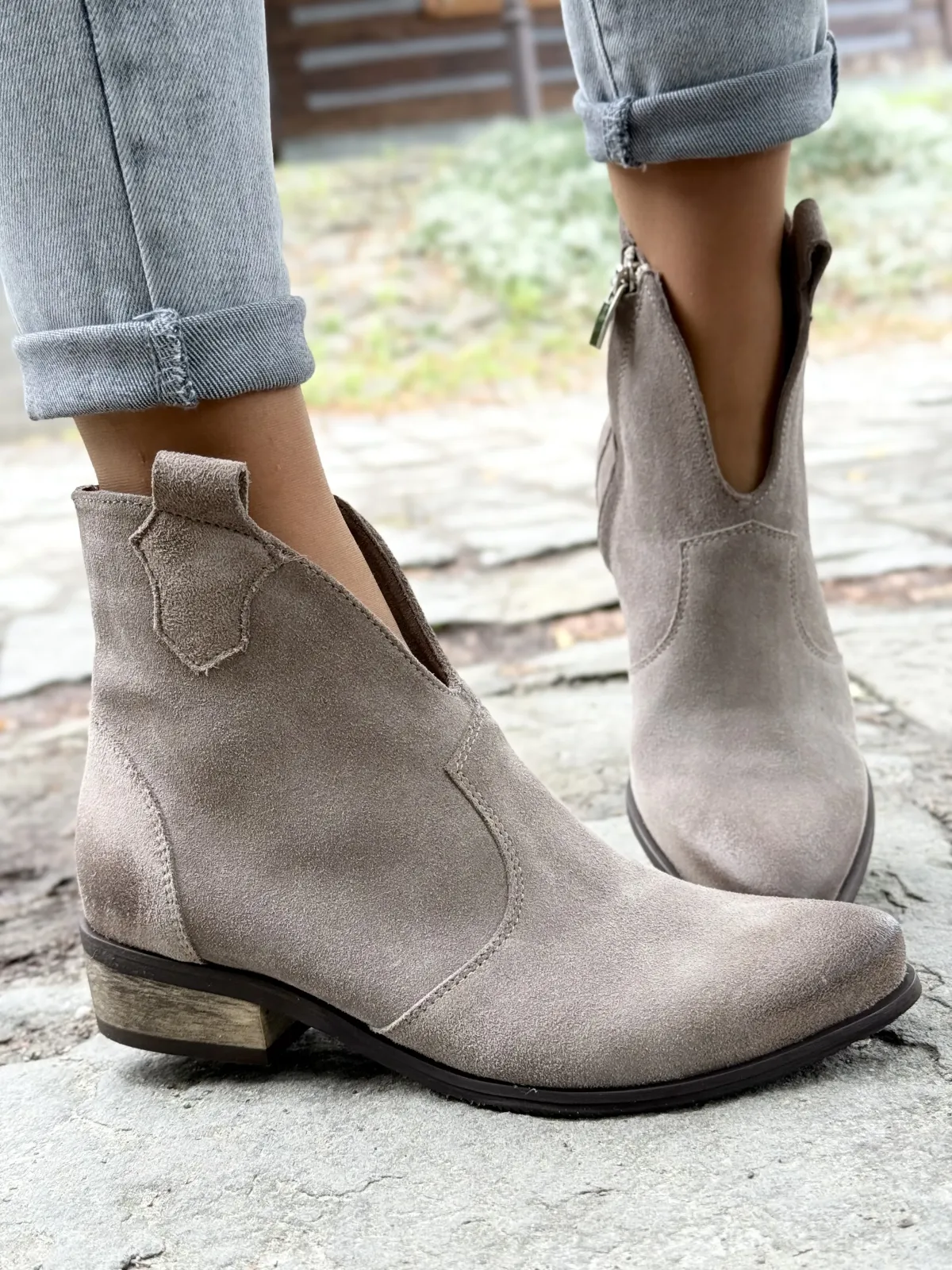 Kowbojki OLEKSY ze skóry naturalnej Polskiej produkcji