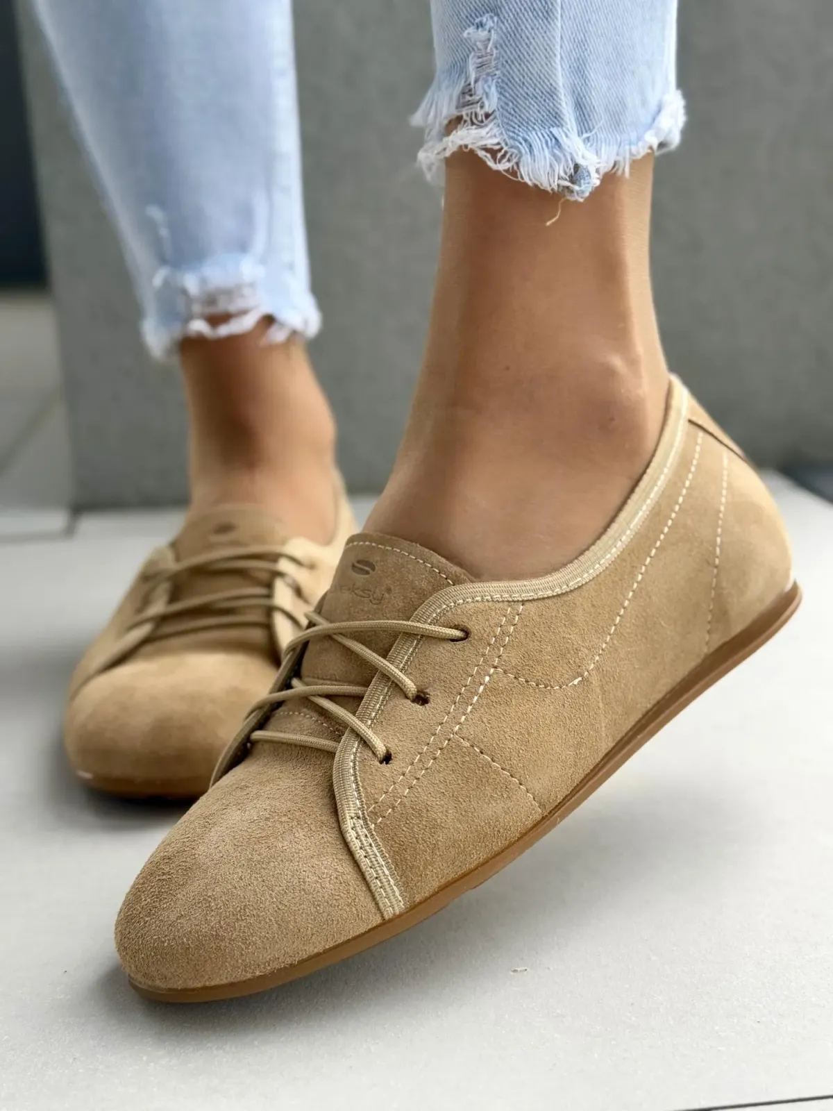 Sneakersy damskie OLEKSY ze skóry naturalnej Polskiej produkcji