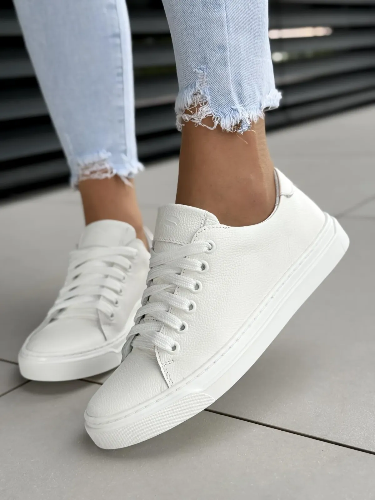 Sneakersy damskie OLEKSY ze skóry naturalnej Polskiej produkcji