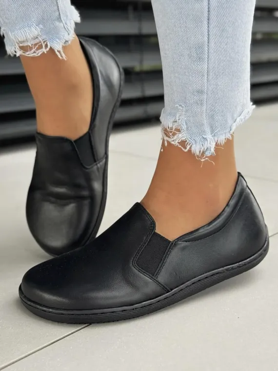 Mokasyny damskie BAREFOOT OLEKSY ze skóry naturalnej Polskiej produkcji