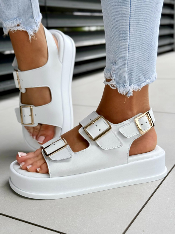 Sandałki damskie OLEKSY ze skóry naturalnej Polskiej produkcji