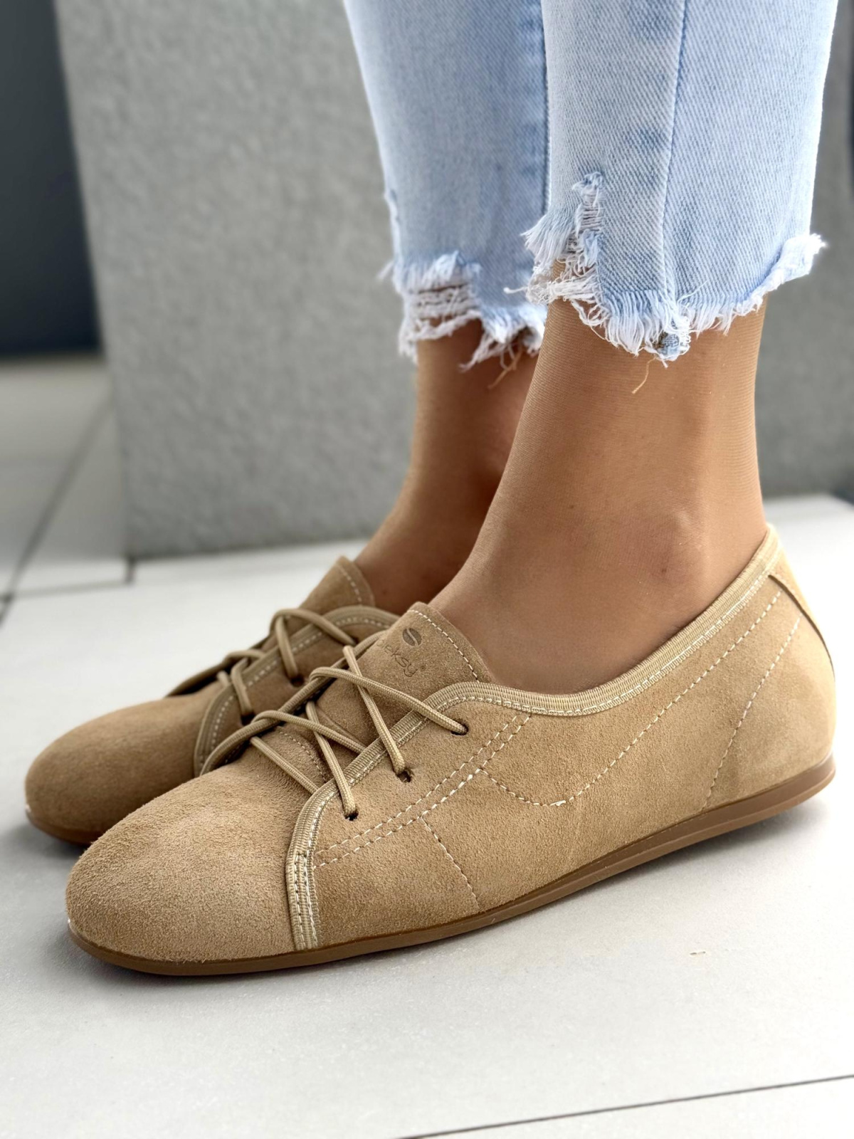 Sneakersy damskie OLEKSY ze skóry naturalnej Polskiej produkcji