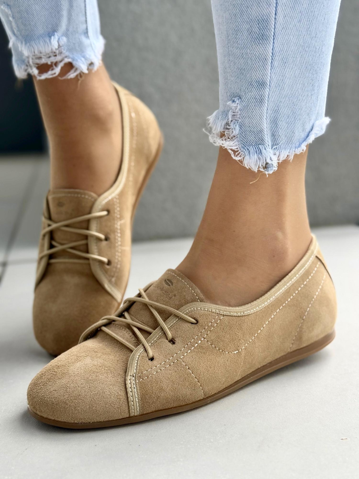 Sneakersy damskie OLEKSY ze skóry naturalnej Polskiej produkcji