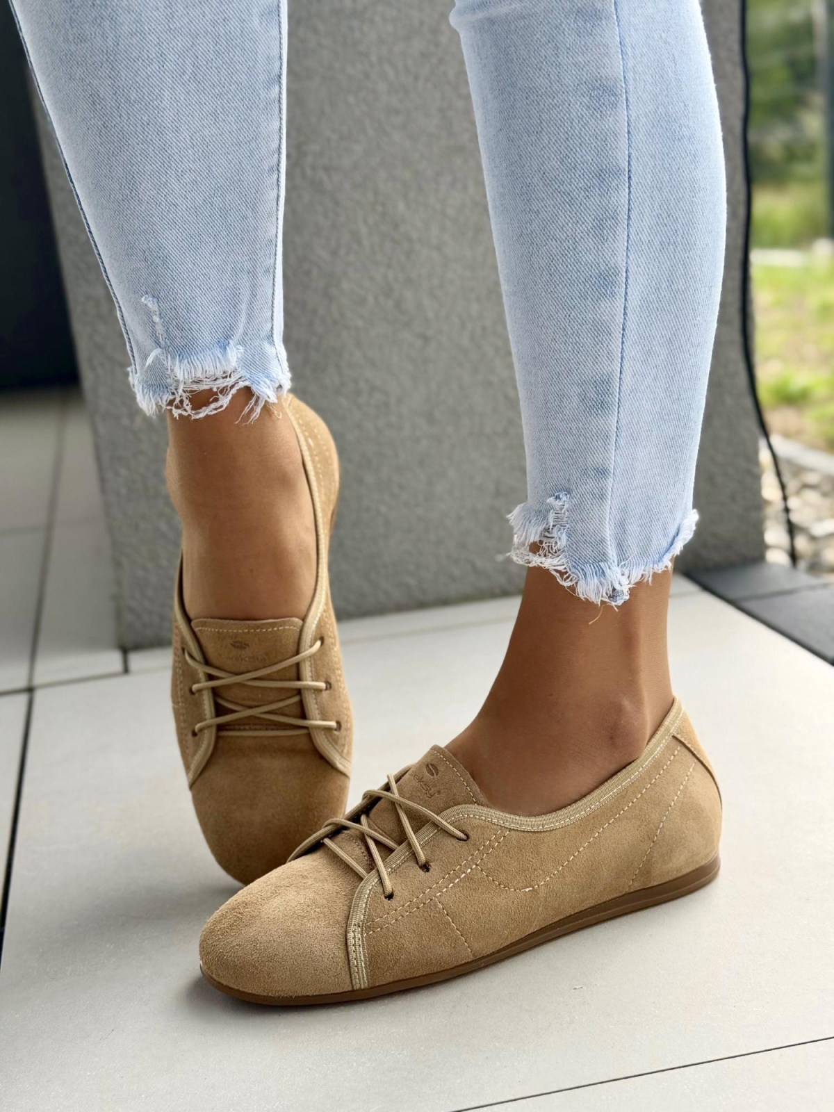 Sneakersy damskie OLEKSY ze skóry naturalnej Polskiej produkcji