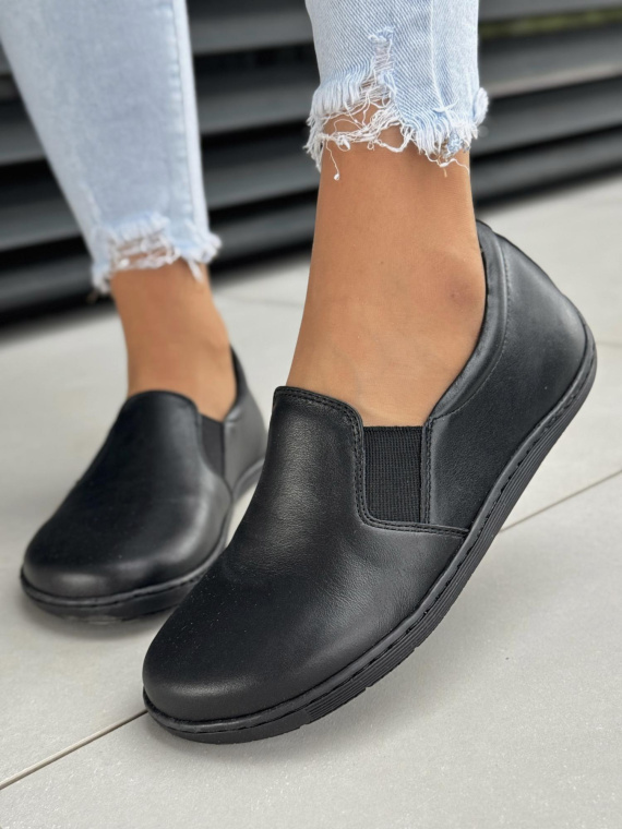 Mokasyny damskie BAREFOOT OLEKSY ze skóry naturalnej Polskiej produkcji