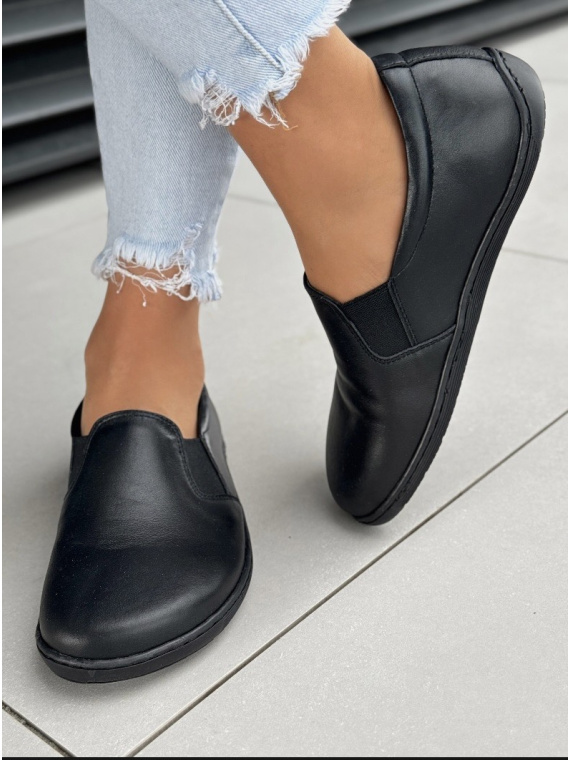 Mokasyny damskie BAREFOOT OLEKSY ze skóry naturalnej Polskiej produkcji