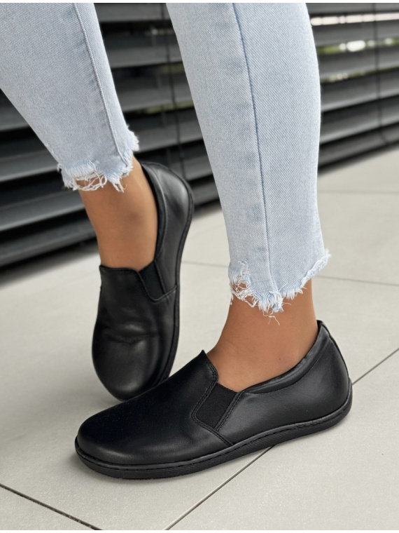 Mokasyny damskie BAREFOOT OLEKSY ze skóry naturalnej Polskiej produkcji