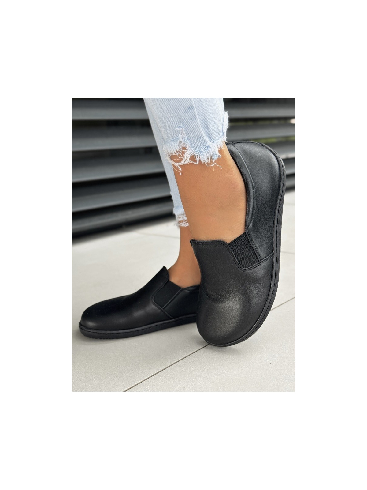 Mokasyny damskie BAREFOOT OLEKSY ze skóry naturalnej Polskiej produkcji