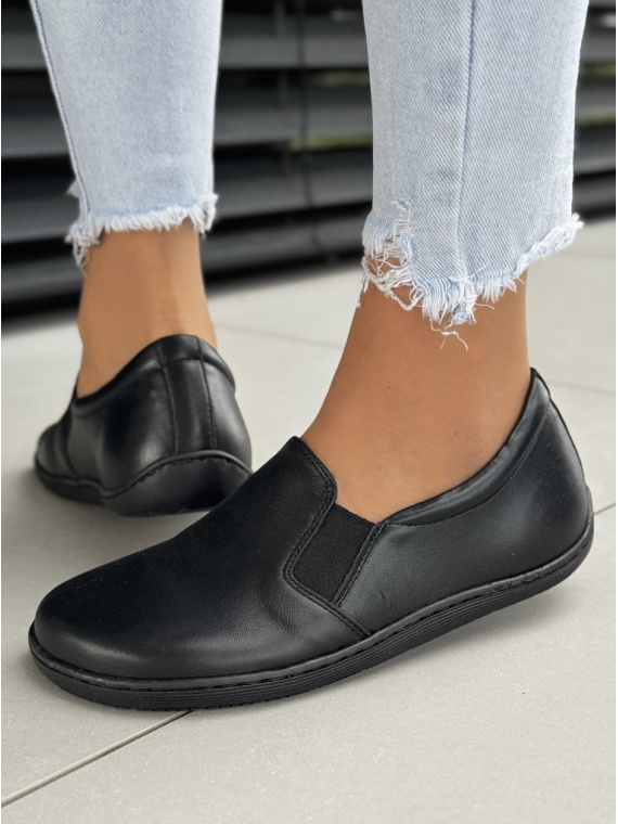 Mokasyny damskie BAREFOOT OLEKSY ze skóry naturalnej Polskiej produkcji