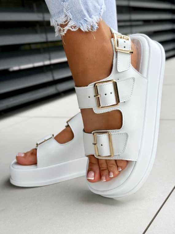 Sandałki damskie OLEKSY ze skóry naturalnej Polskiej produkcji