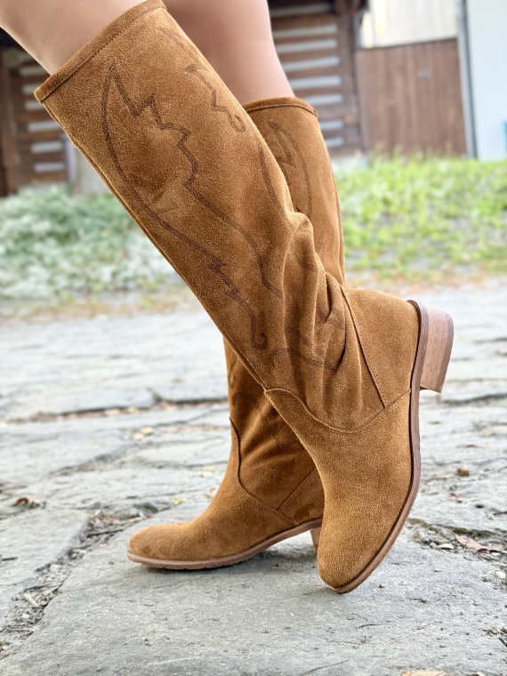 Ręcznie Szyte Kozaki OLEKSY z Naturalnej Skóry – Made in Poland