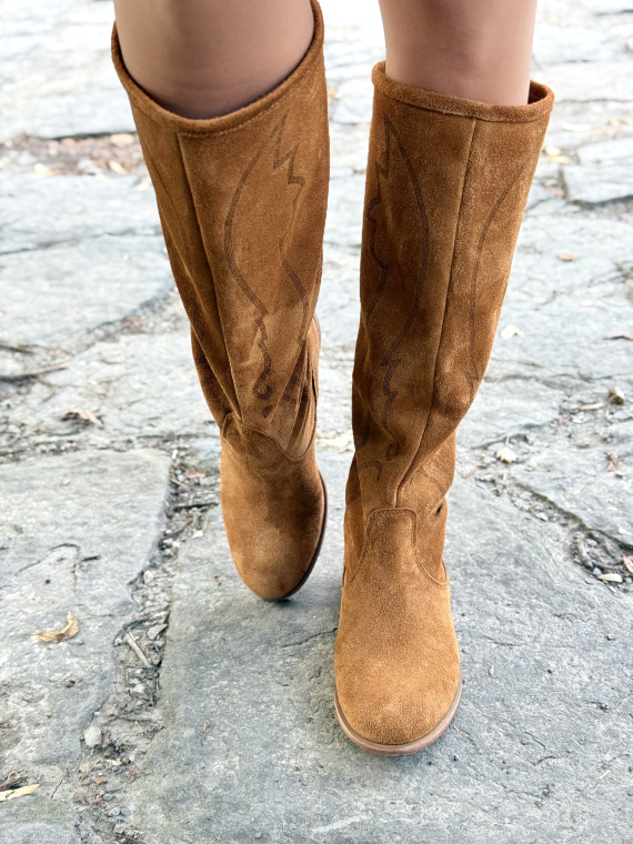 Ręcznie Szyte Kozaki OLEKSY z Naturalnej Skóry – Made in Poland