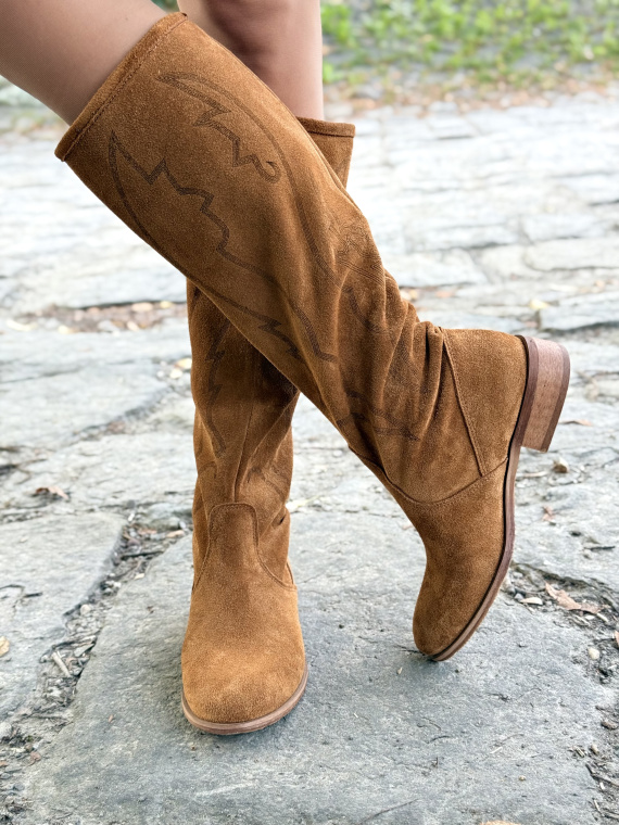 Ręcznie Szyte Kozaki OLEKSY z Naturalnej Skóry – Made in Poland