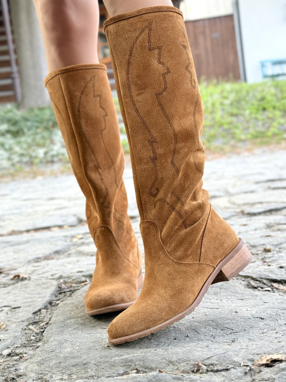 Ręcznie Szyte Kozaki OLEKSY z Naturalnej Skóry – Made in Poland