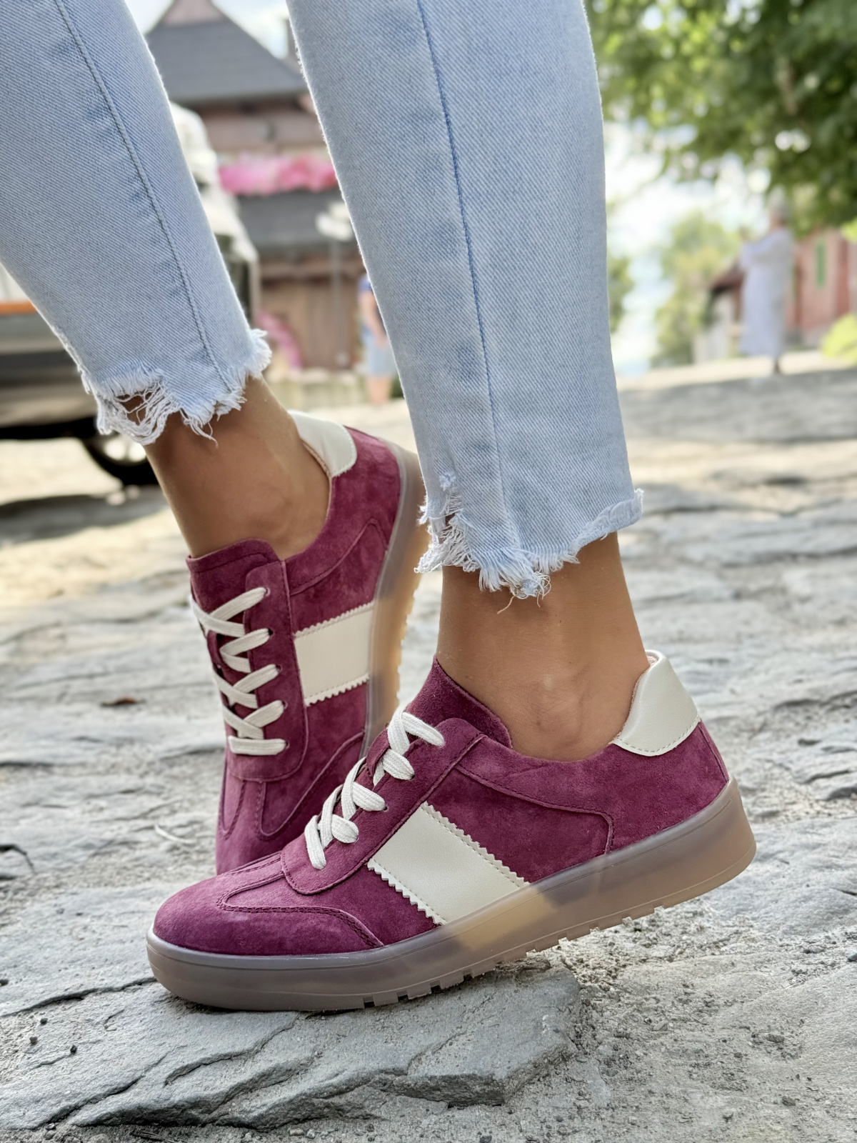 Buty ze Skóry Naturalnej – Stylowe Sneakersy na Lata