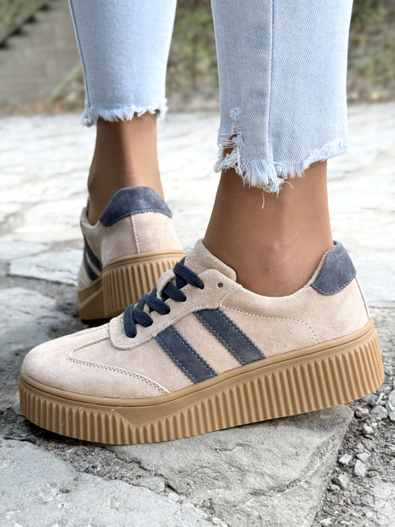 Stylowe Sneakersy Damskie ze Skóry Naturalnej