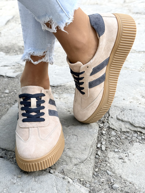 Stylowe Sneakersy Damskie ze Skóry Naturalnej