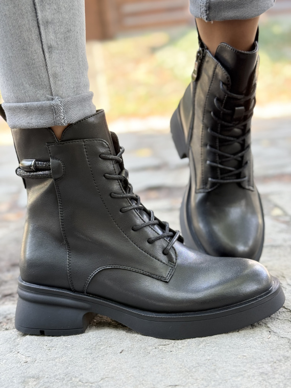 Skórzane Botki Dla Wymagających Kobiet