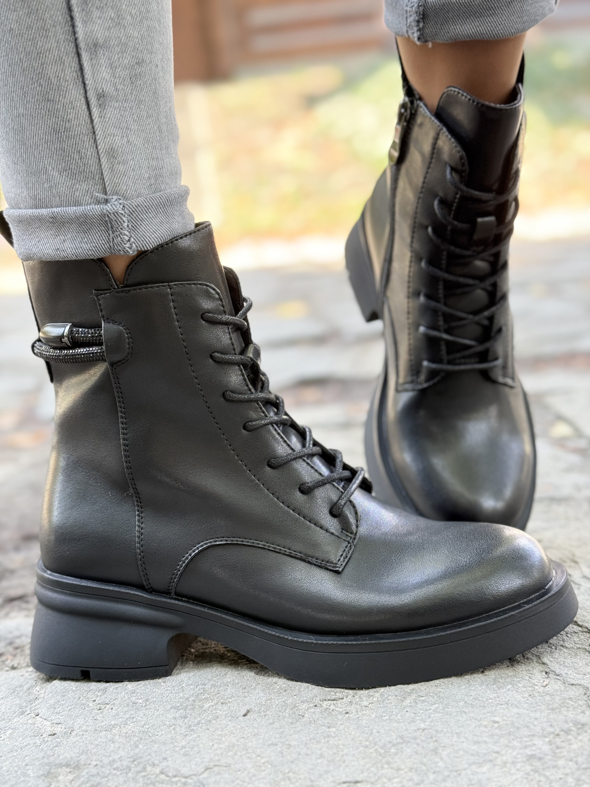 Skórzane Botki Dla Wymagających Kobiet