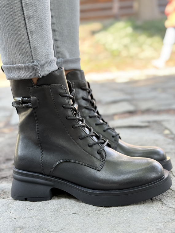 Skórzane Botki Dla Wymagających Kobiet