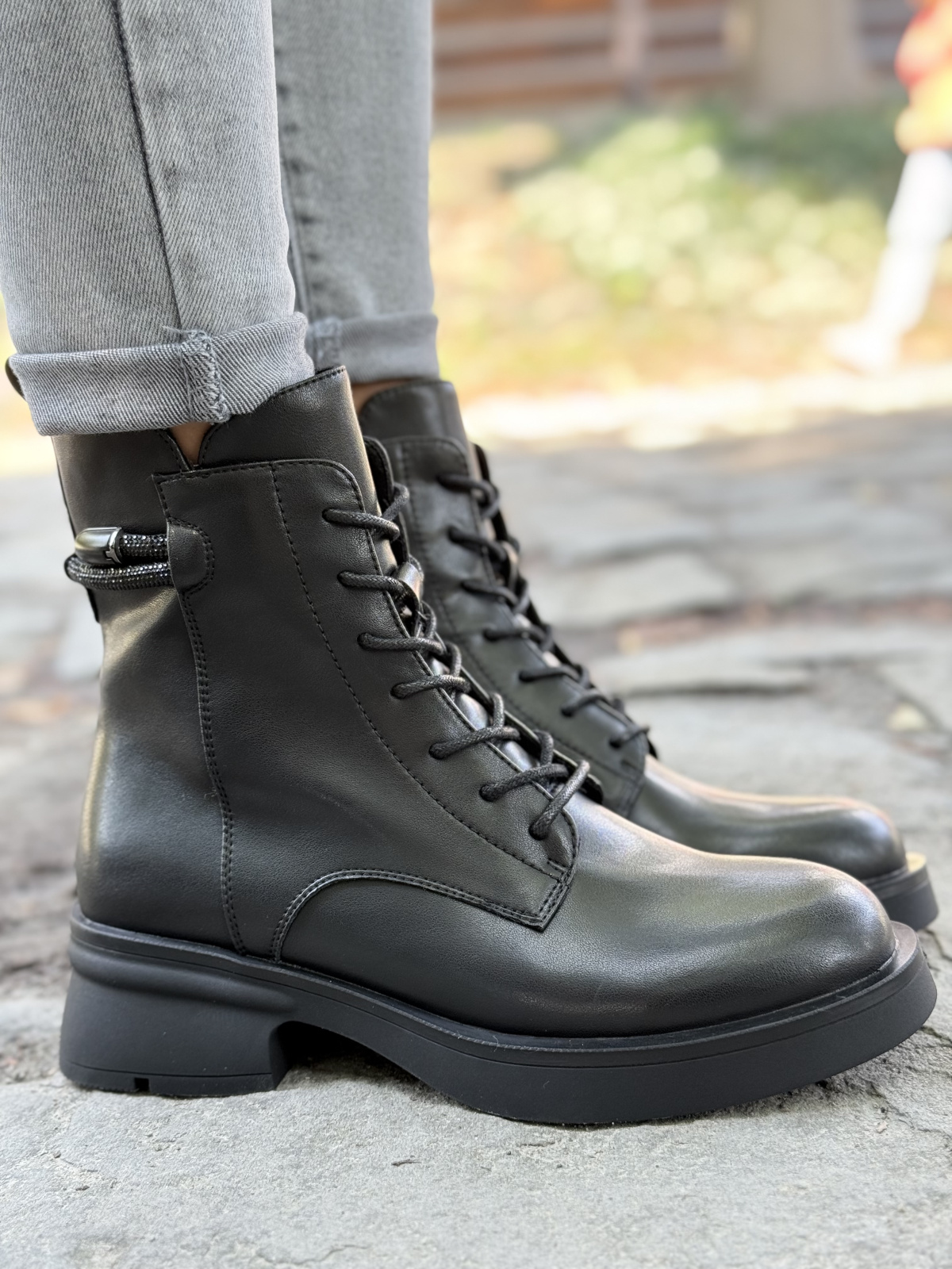 Skórzane Botki Dla Wymagających Kobiet