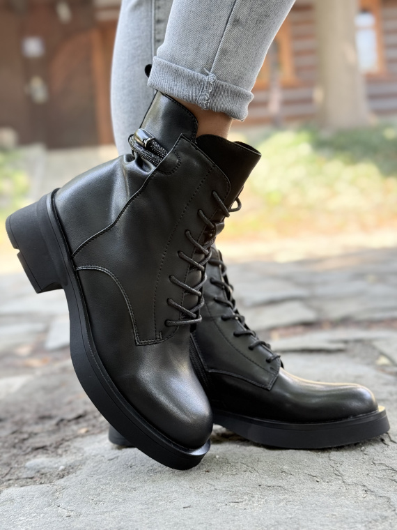 Skórzane Botki Dla Wymagających Kobiet