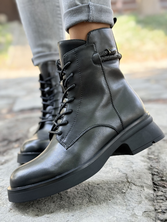 Skórzane Botki Dla Wymagających Kobiet