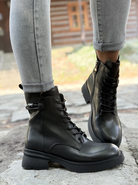 Skórzane Botki Dla Wymagających Kobiet