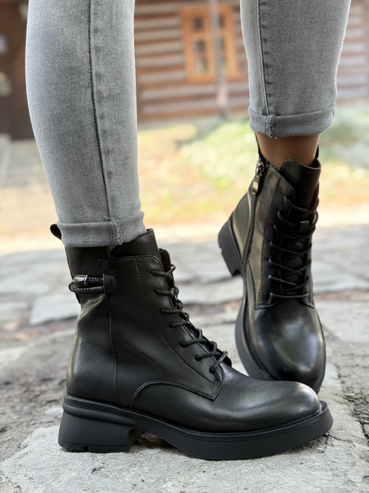 Skórzane Botki Dla Wymagających Kobiet