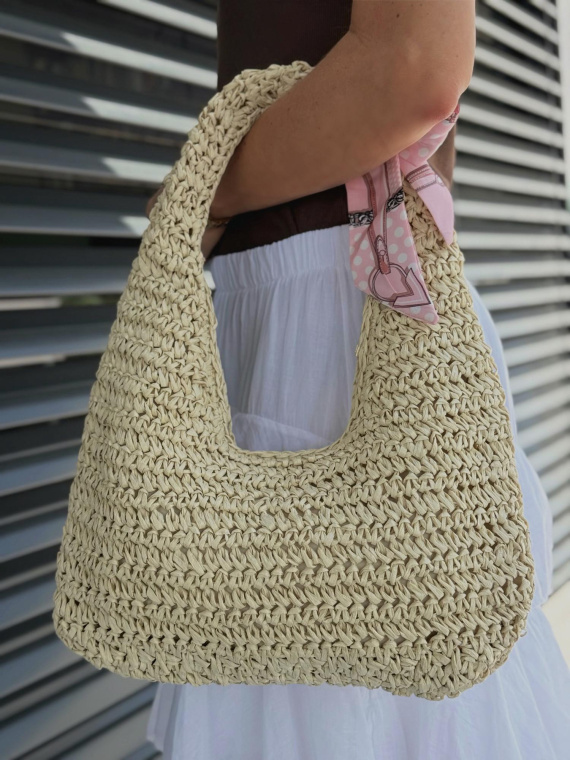 Modna beżowa torebka damska