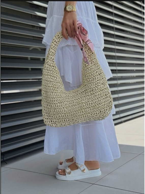 Modna beżowa torebka damska