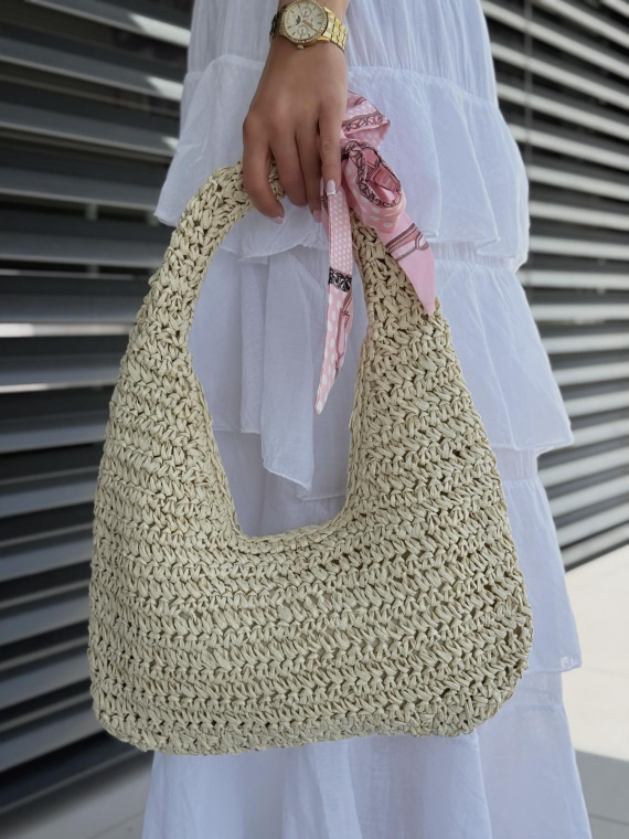 Modna beżowa torebka damska