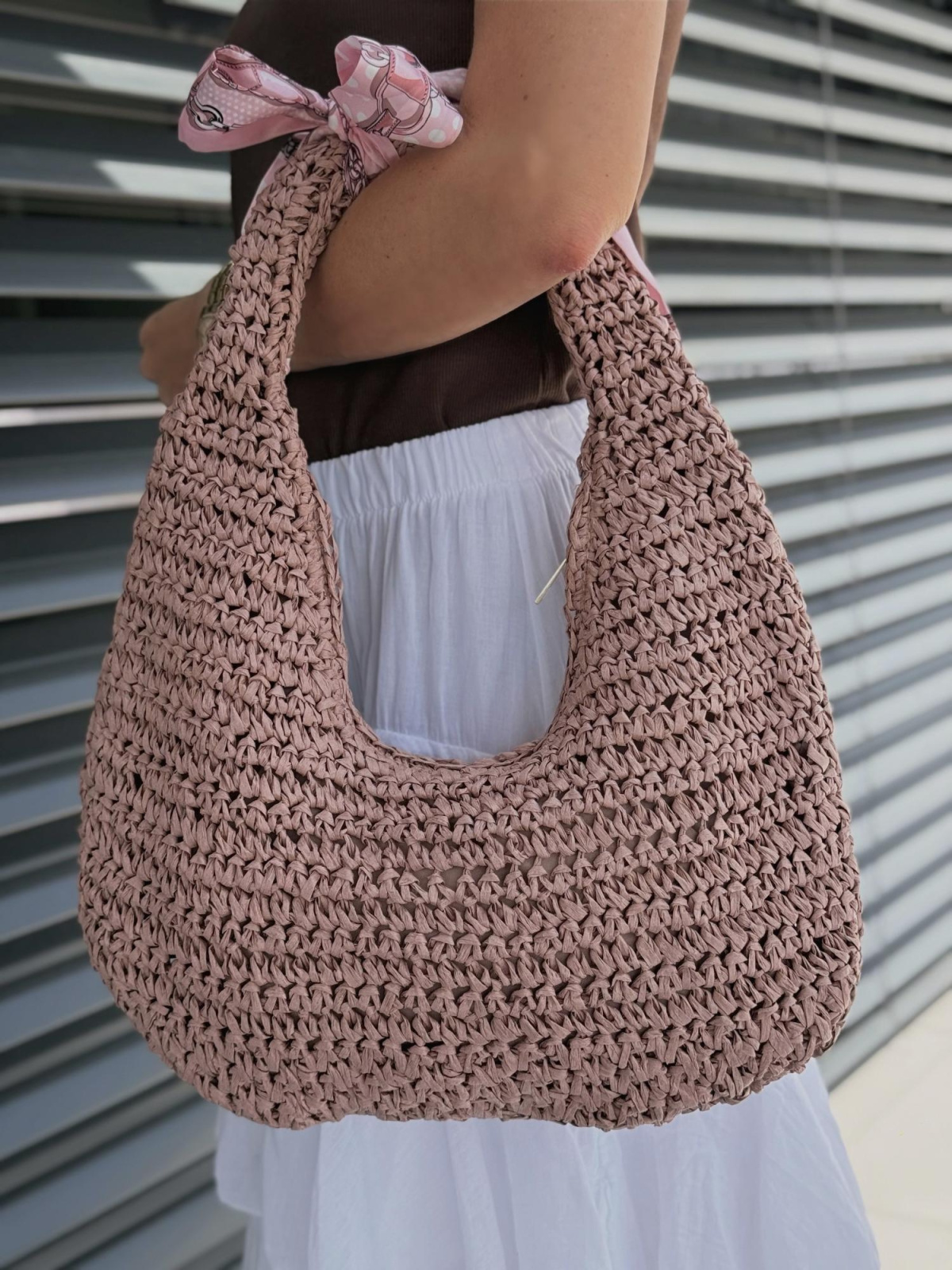 Modna różowa torebka damska