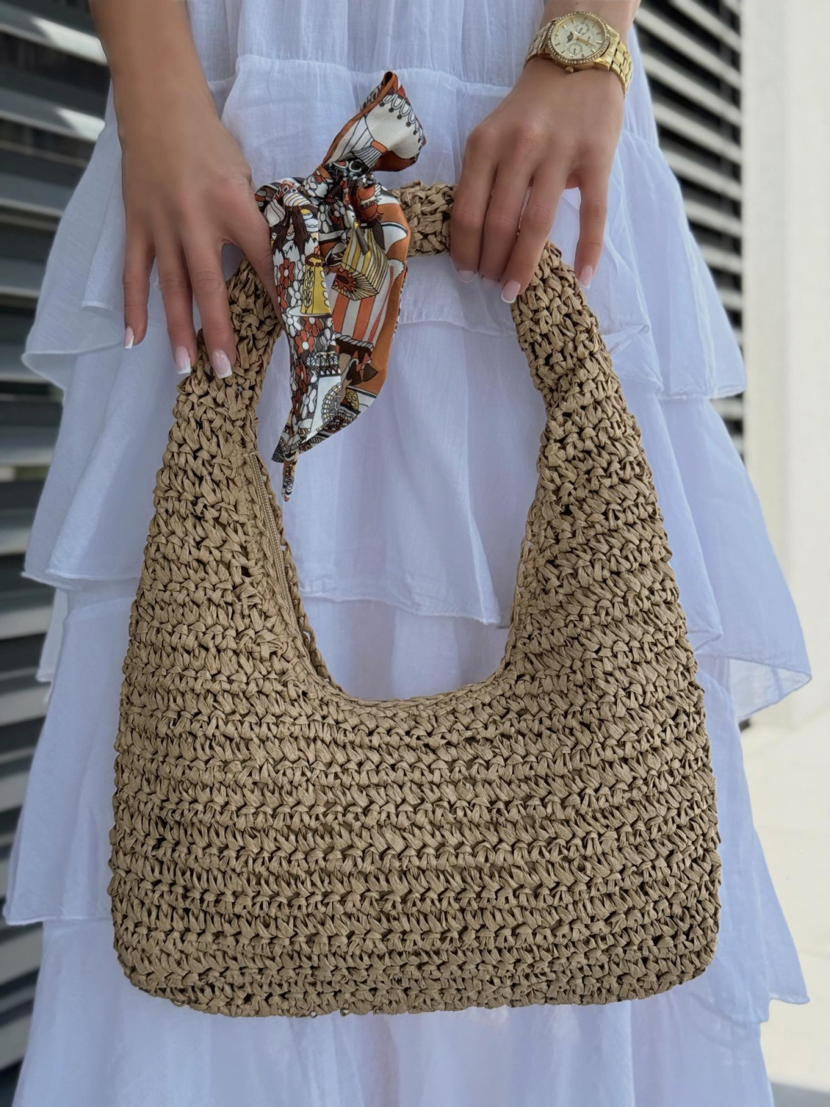 Modna w kolorze khaki torebka damska