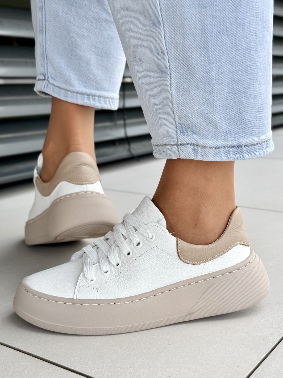 Polskie sneakersy OLEKSY z naturalnej skóry