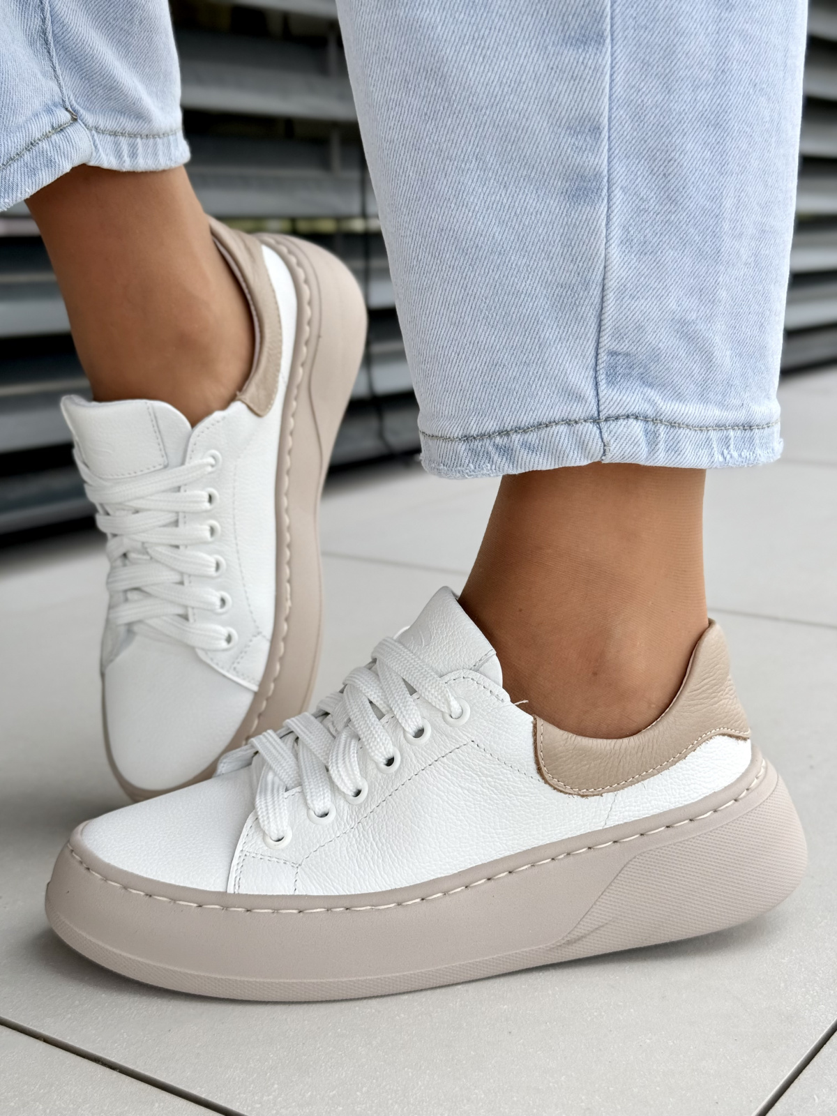 Polskie sneakersy OLEKSY z naturalnej skóry