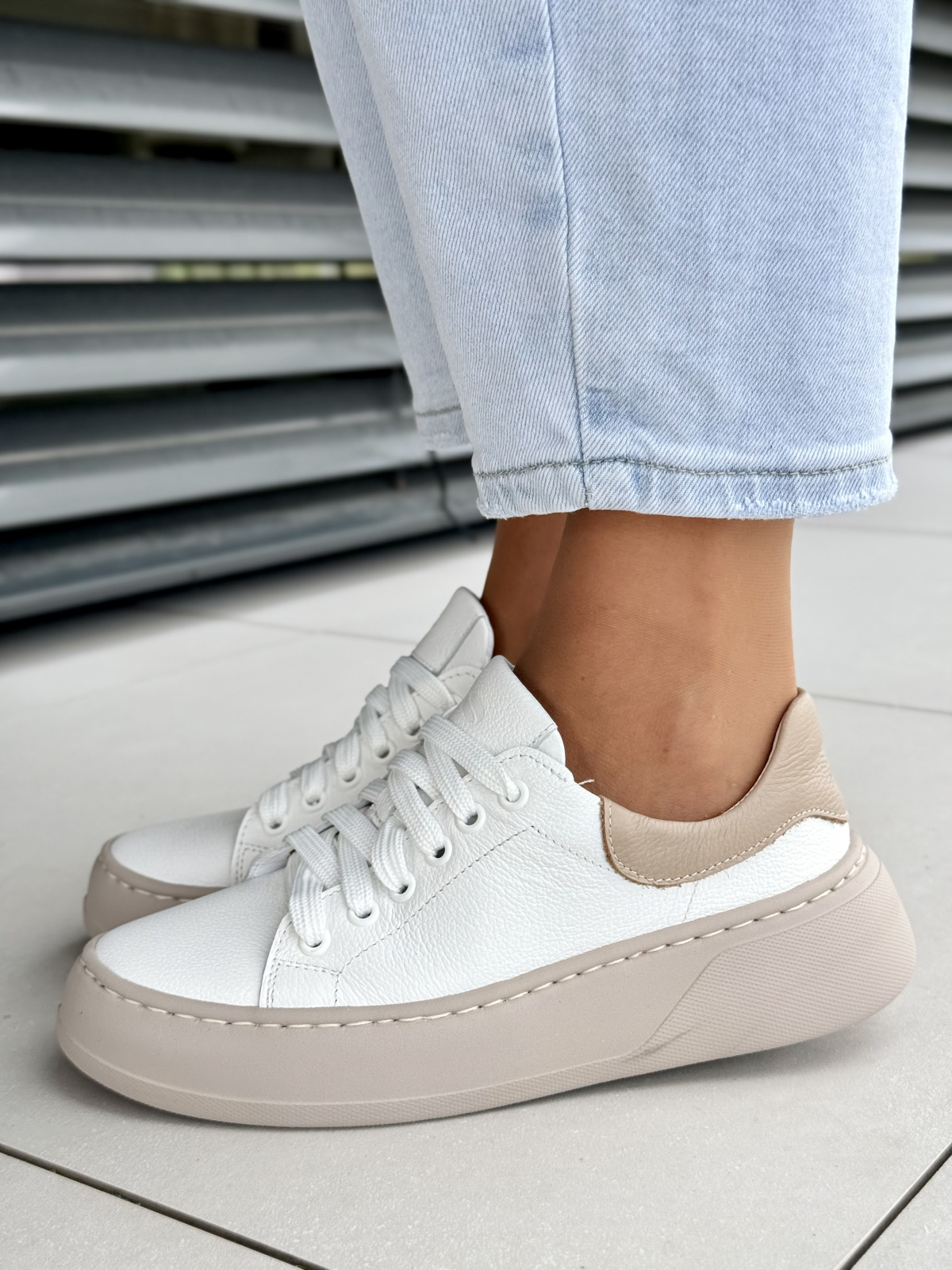 Polskie sneakersy OLEKSY z naturalnej skóry